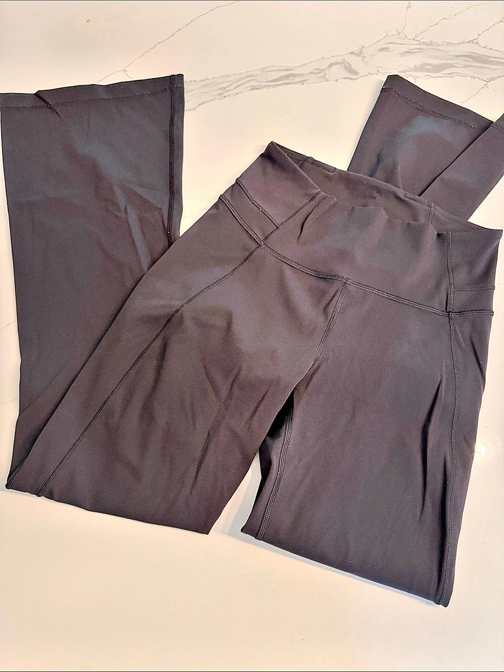 lululemon Groove Pant High-Rise Flared Black Leggings size 6